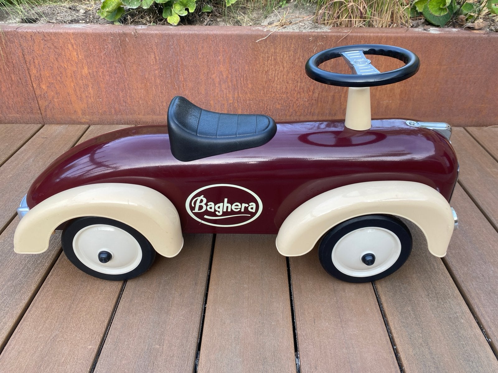 Baghera Classic Rider loopauto - Bordeauxrood, Ophalen, Gebruikt