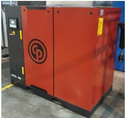 Persluchtcompressor Chicago Pneumatic CPVS100 (75kW), Ophalen of Verzenden, Geluidgedempt, Gebruikt, 800 liter/min of meer