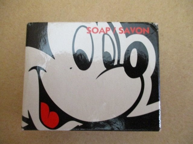 adv10260 mickey zeepje 3, Verzamelen, Ophalen, Mickey Mouse, Gebruikt, Overige typen