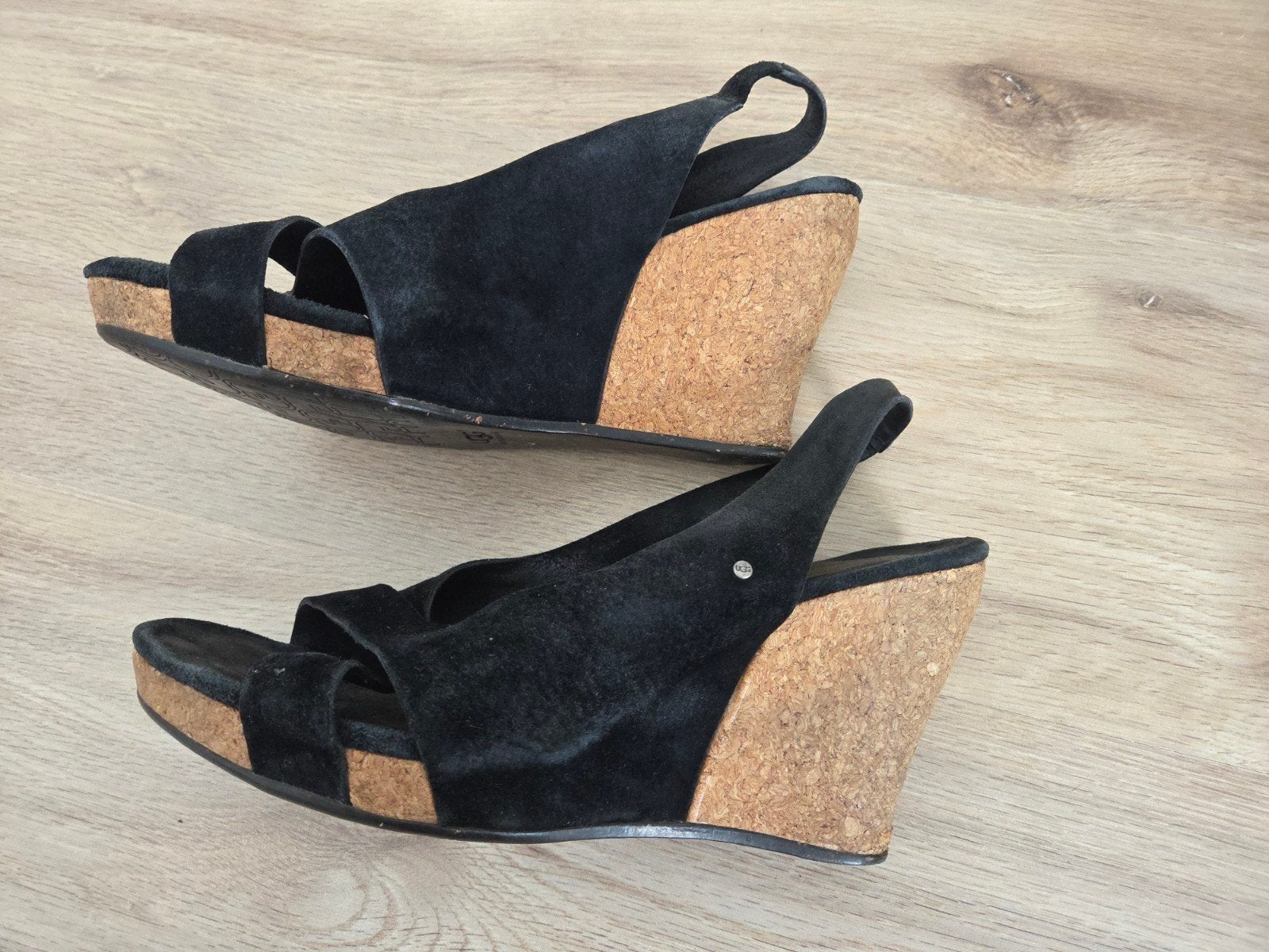 Unisa sandalen maat 39, Zwart, Unisa, Gedragen, Sandalen of Muiltjes