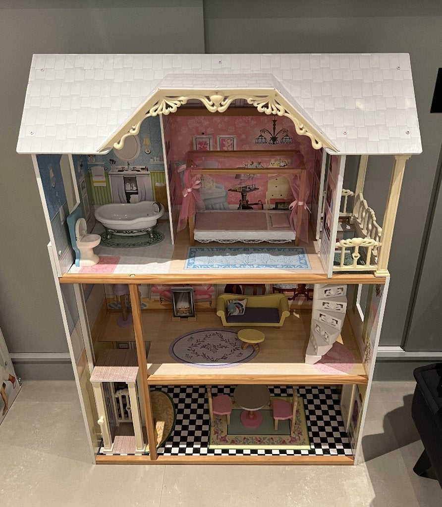 KidKraft poppenhuis, ook geschikt voor Barbie, Ophalen, Gebruikt, Poppenhuis