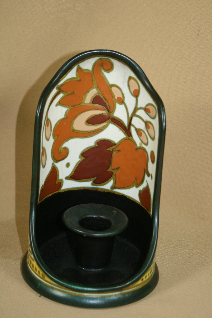 Gouda plateel kandelaar blaker Assam, Antiek en Kunst, Ophalen of Verzenden, Keramiek of Aardewerk