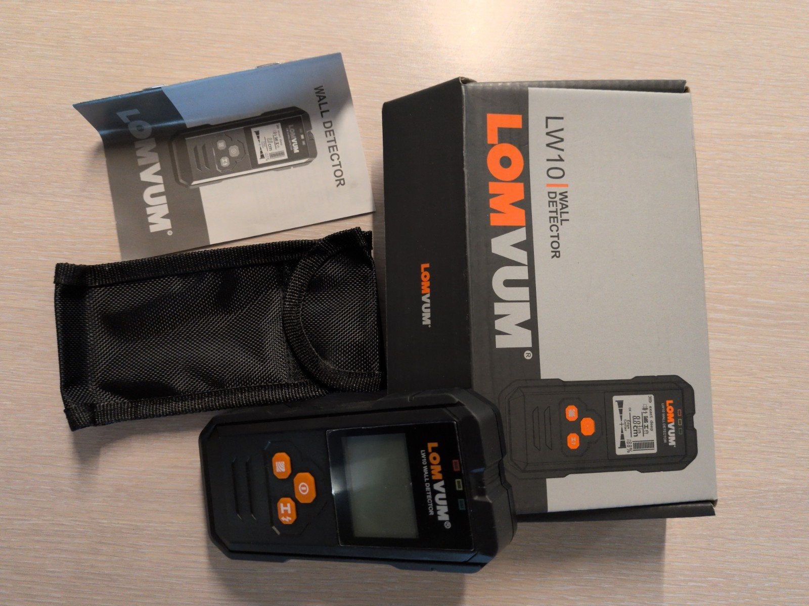 Lomvum LW10 Wall Detector - Nieuw in doos, Doe-het-zelf en Verbouw, Ophalen of Verzenden, Nieuw, Overige meters