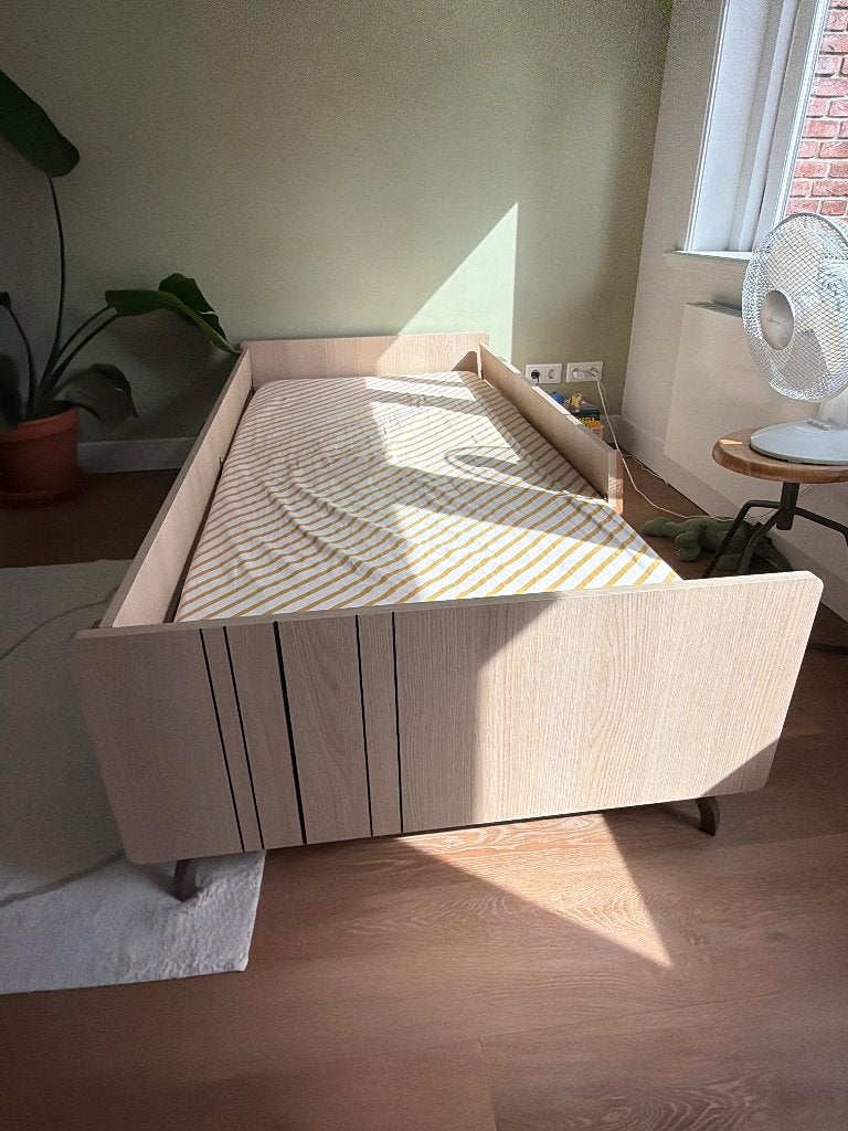 Één persoons bed Frendly Amsterdam, Ophalen, 85 tot 100 cm, Gebruikt, Lattenbodem