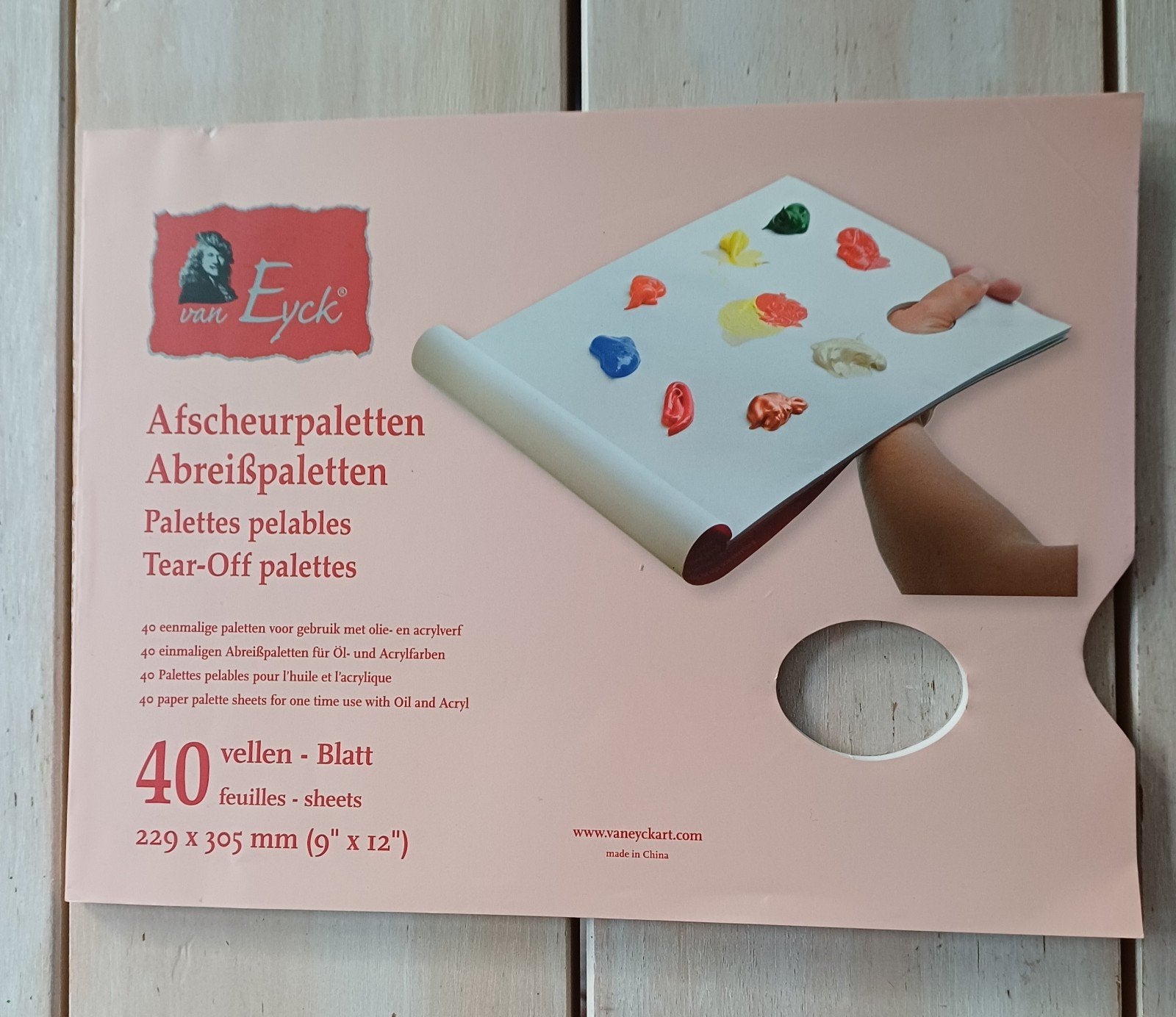 Van Eyck Afscheurpaletten - 40 vellen voor olie/acrylverf, Ophalen of Verzenden