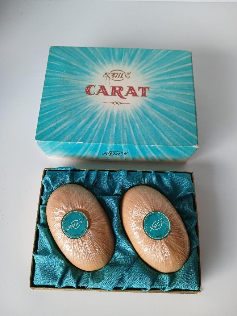 VINTAGE geschenkdoos 4711  met 2 stukken CARAT zeep elk, Verzenden, Nieuw, Overige typen, Gevuld