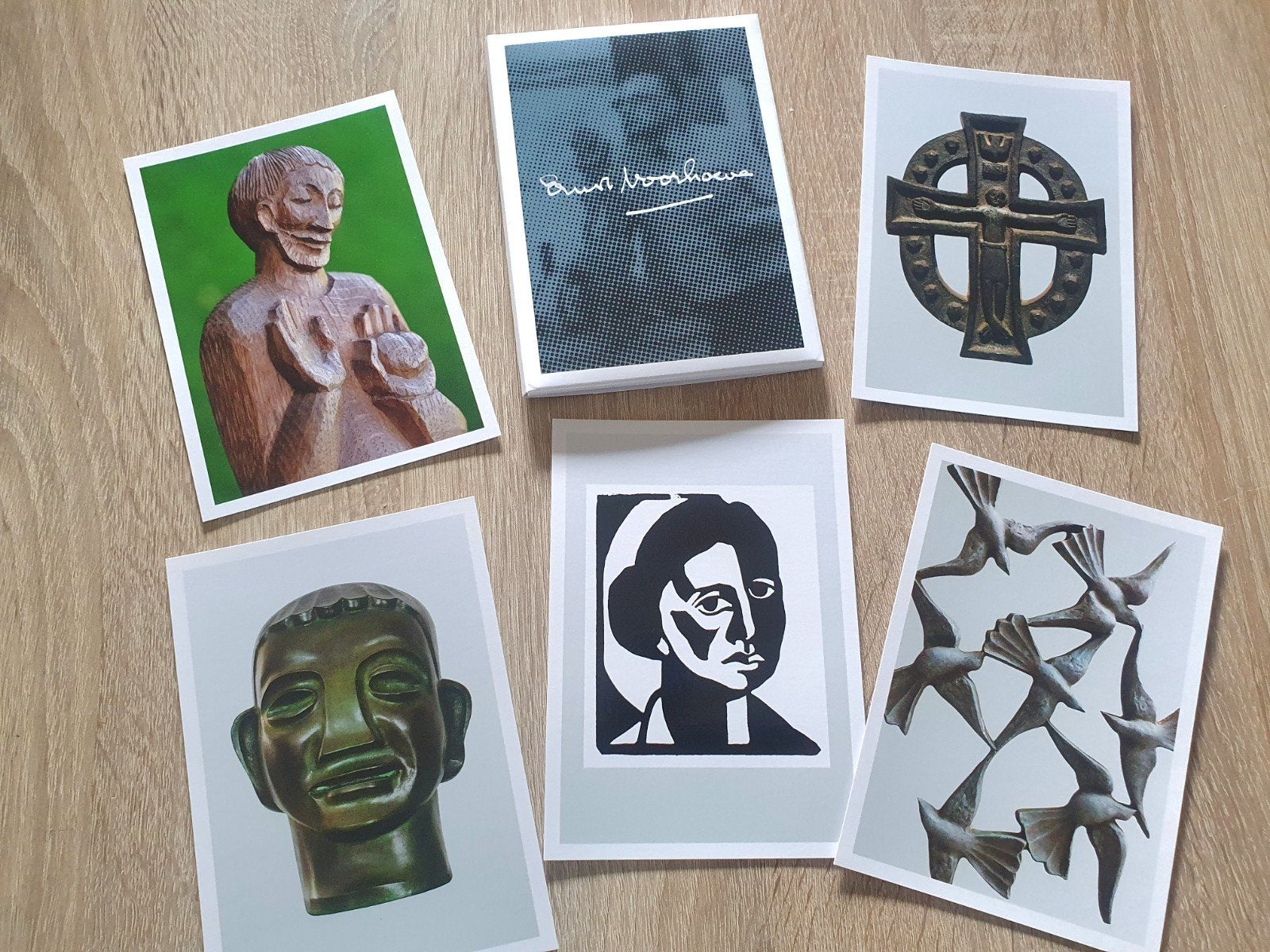 10 Kunst ansichtkaarten Ernst Voorhoeve, Ophalen of Verzenden, 1980 tot heden, Ongelopen, Overige thema's