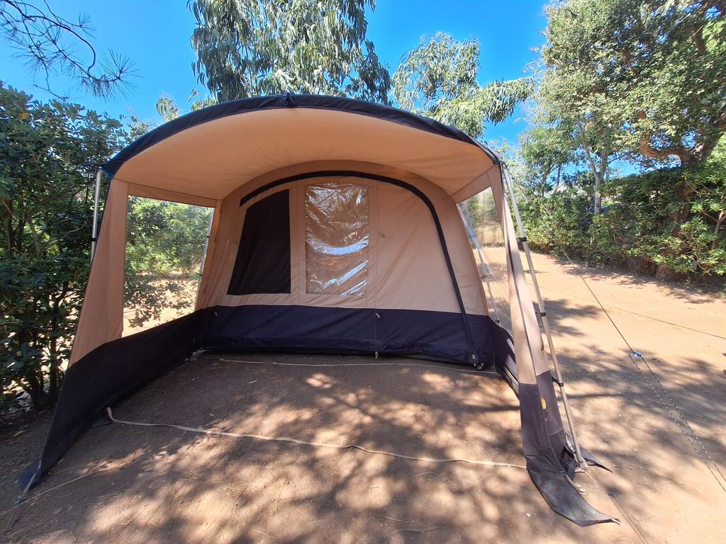 Safarica Pacific Reef 360 TC tunneltent, Caravans en Kamperen, Ophalen, Gebruikt, Tot en met 5