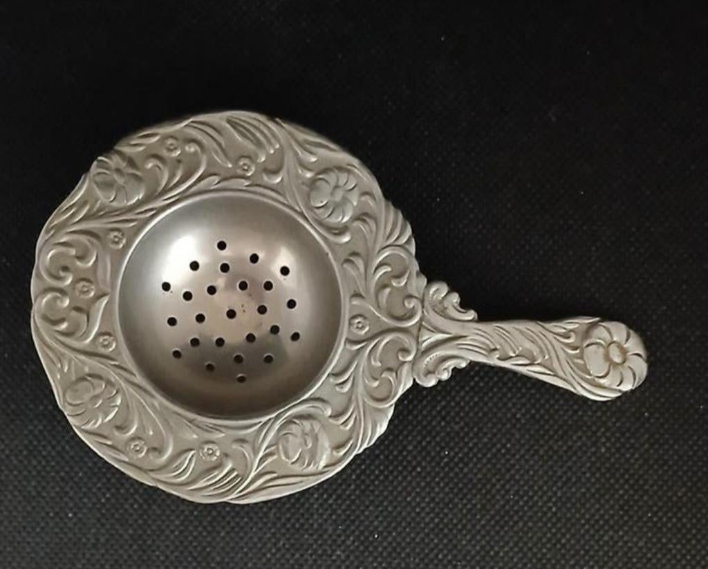 Vintage thee zeefje, Antiek en Kunst, Antiek | Goud en Zilver, Ophalen of Verzenden