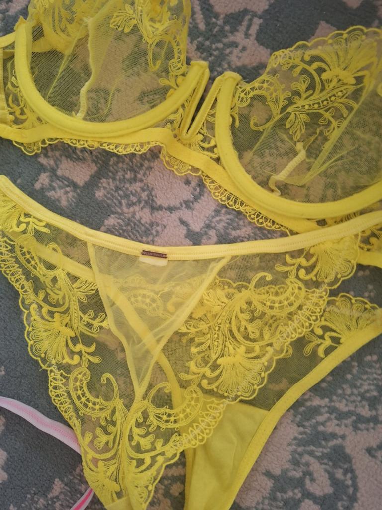 Bluebella Lingerie Set - Geel Kant, Bluebella, Ophalen of Verzenden, Geel, Setje