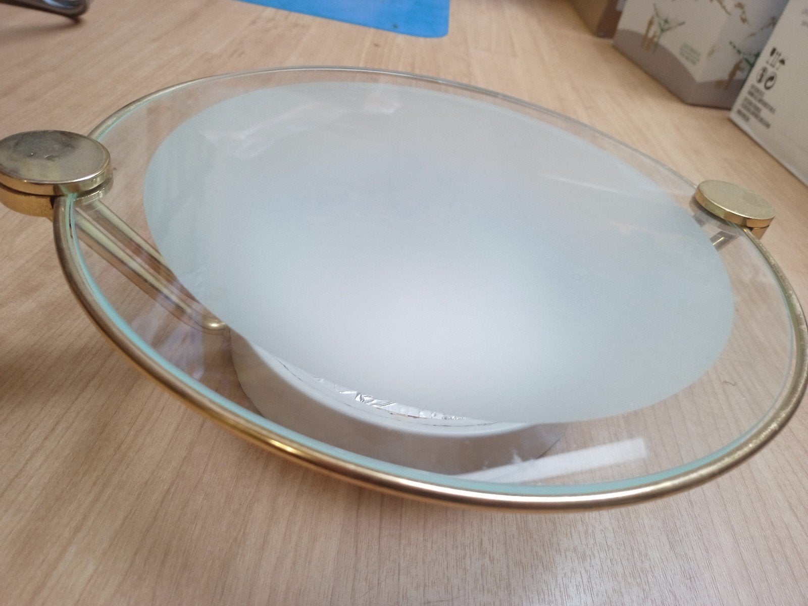 Zeldzame Glashute Limburg plafondlamp jaren 70. Vintage., Antiek en Kunst, Ophalen of Verzenden