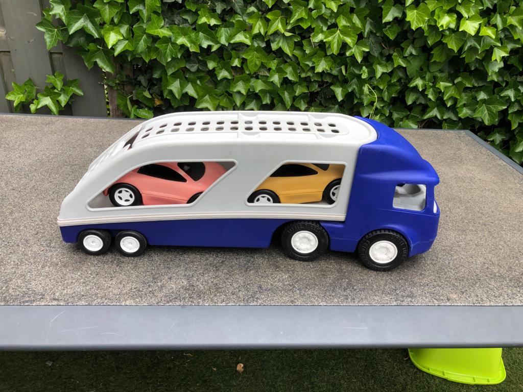 Little Tikes Autotransporter met 2 auto's, Ophalen, Gebruikt