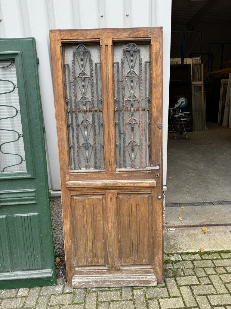 Prachtige antieke eiken voordeur, La belle porte, Jurgen.hoogenboezem@gmail.com, 80 tot 100 cm, 215 cm of meer