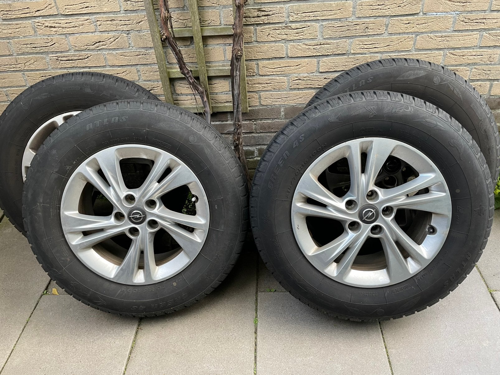 4x VELG+BAND LM 16 inch OPEL, Auto diversen, Ophalen