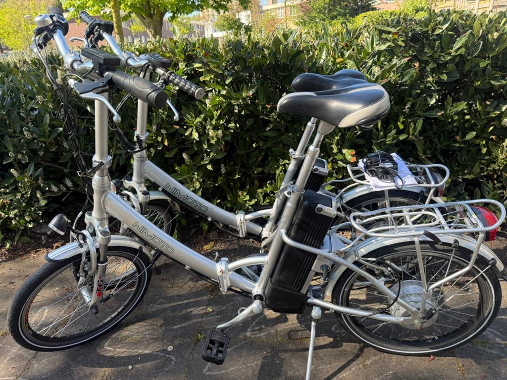 Elektrische vouwfietsen set, Fietsen en Brommers, Fietsen | Vouwfietsen, Ophalen, 20 inch of meer, Versnellingen, Zo goed als nieuw