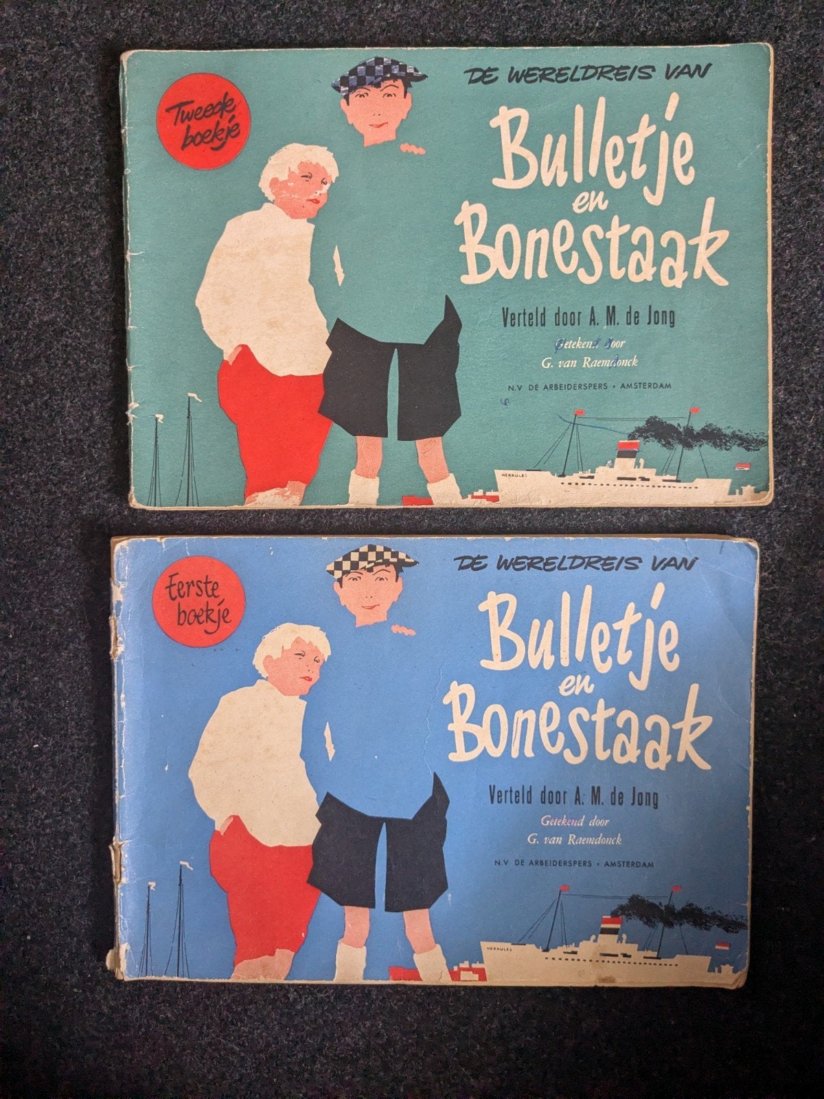 Bulletje en Bonestaak - De Wereldreis (2 boekjes), Ophalen of Verzenden