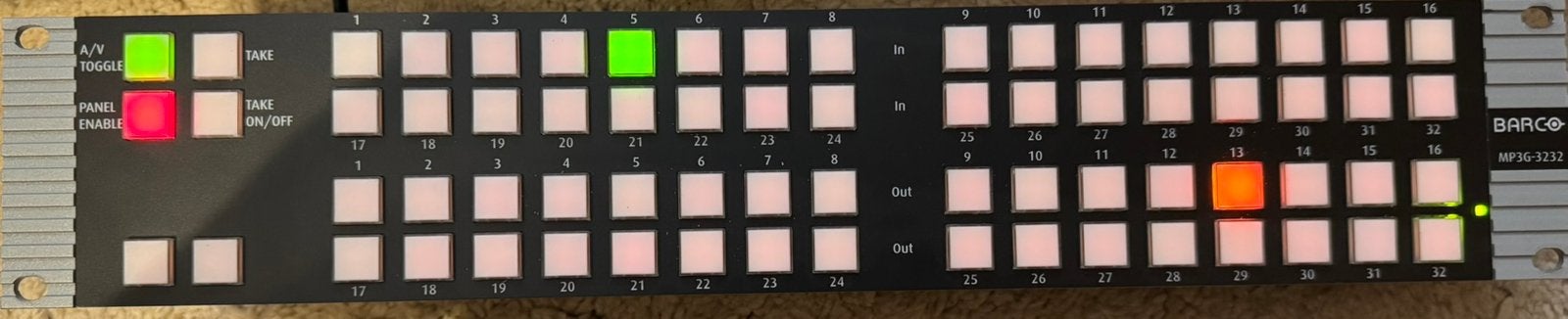 Barco MatrixPRO-II 32x32 3G-SDI Matrix Switcher (MP3G-3232), Ophalen, Zo goed als nieuw
