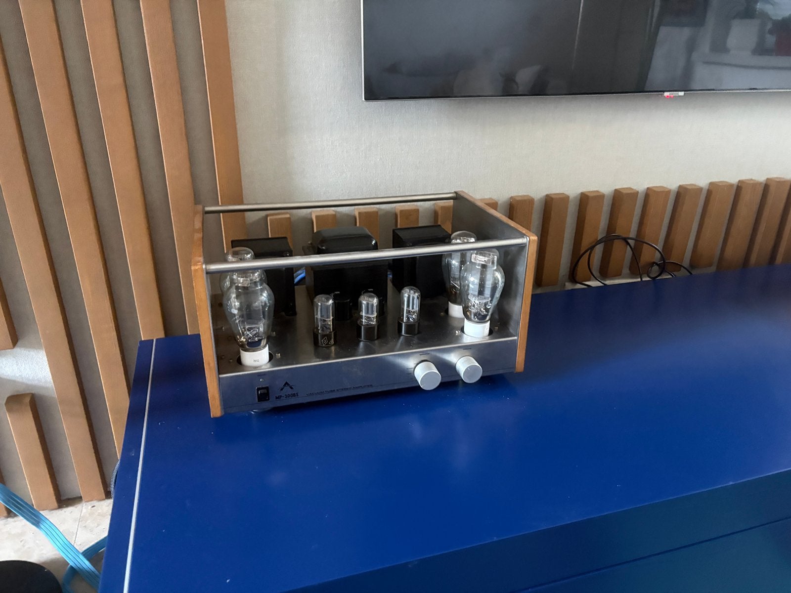 Val MP-300BS — 300B push-pull buizenversterker, Audio, Tv en Foto, Buizenversterkers, Ophalen, Versterker