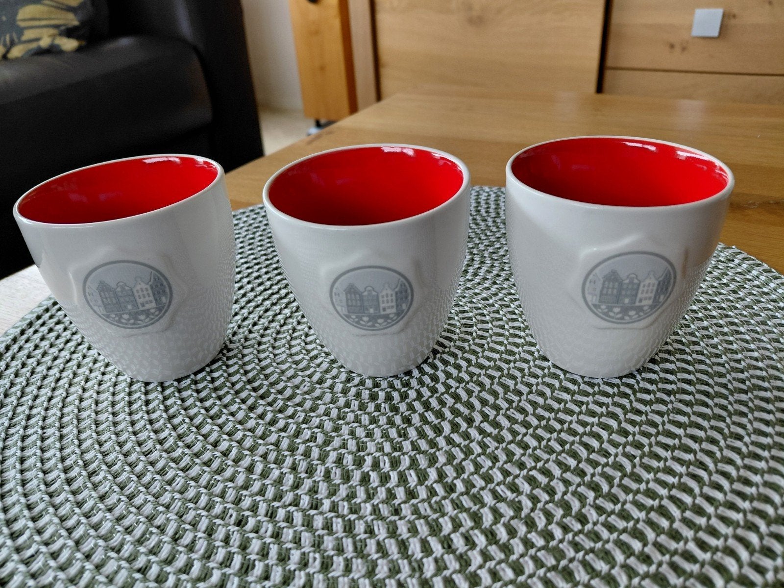 3 Postcodeloterij Mokjes Grachtenpandjes Douwe Egberts ZGAN, Huis en Inrichting, Keuken | Keukenbenodigdheden, Overige typen, Ophalen of Verzenden