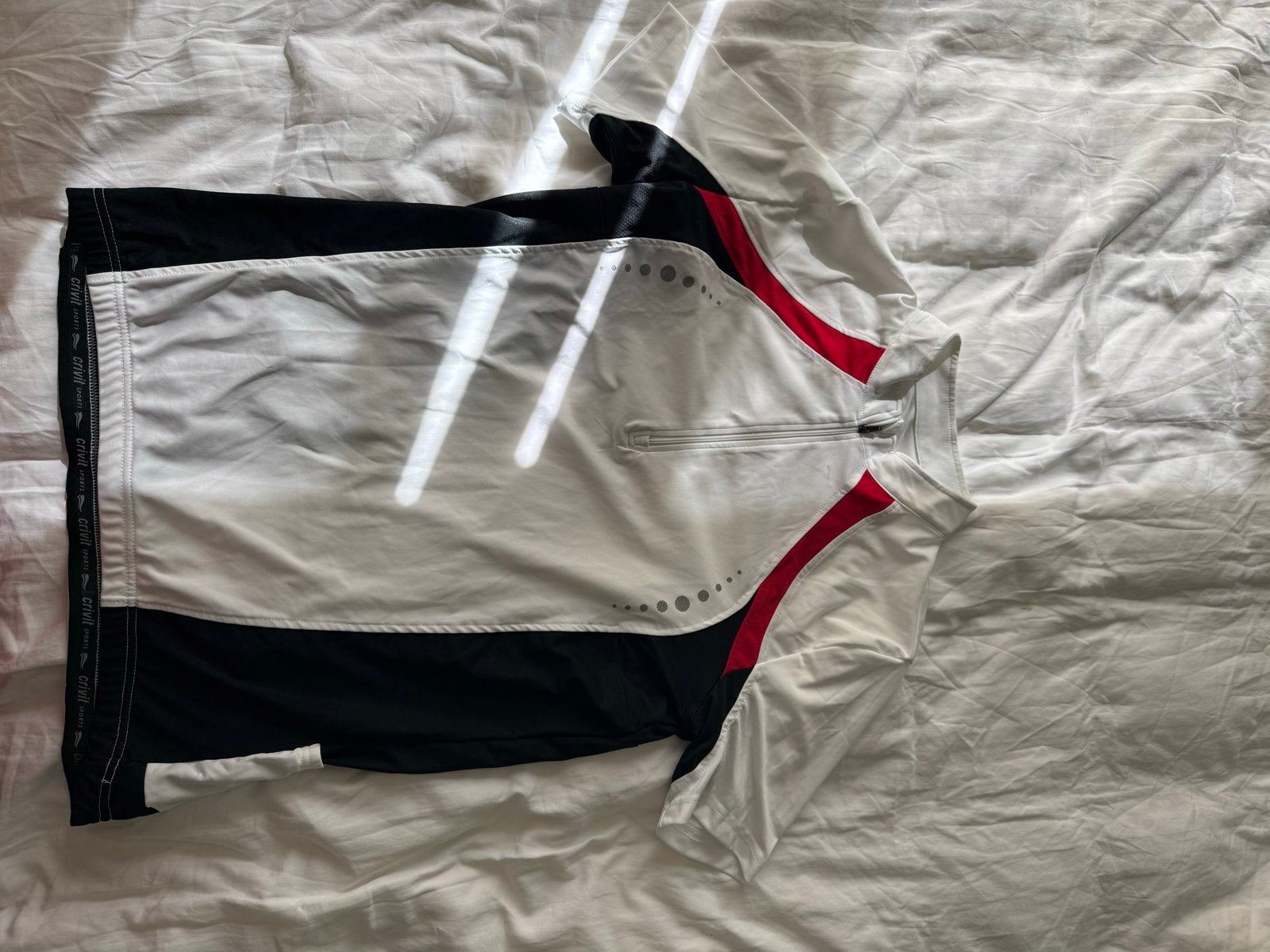 Crivit Sports Fiets-/Hardloopshirt Maat L 52/54, Kleding | Heren, Maat 52/54 (L), Wit, Ophalen of Verzenden, Zo goed als nieuw