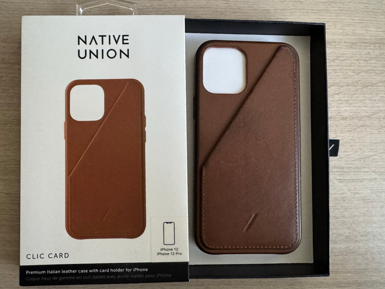 Foto 3 van Native Union Clic Card Leren Hoesje iPhone 12/12 Pro