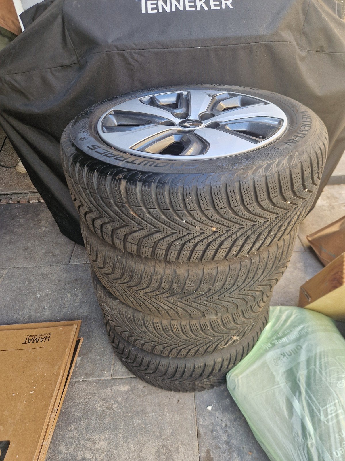 Originele Kia Niro velgen met winterbanden, Auto-onderdelen, Banden en Velgen, Ophalen, Gebruikt, 16 inch, Banden en Velgen
