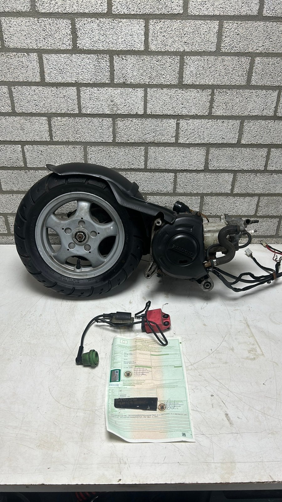 Piaggio hexagon 150cc blok / papieren / 2t 2takt ( skr zip, Ophalen, Zo goed als nieuw, Blok, Piaggio