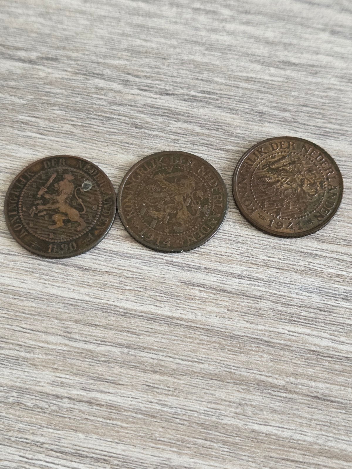 Oude Nederlandse 2 1/2 cent munten (1890, 1914, 1924), Ophalen of Verzenden, Koningin Wilhelmina, Overige waardes, Setje