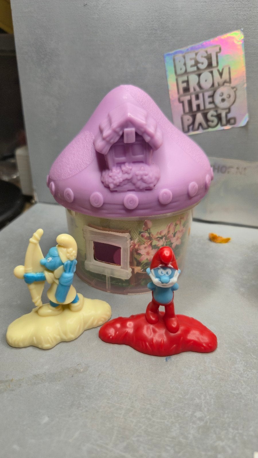 McDonald's 2017 Smurfs The Lost Village huisjes met smurfen, Verzamelen, Ophalen of Verzenden, Zo goed als nieuw