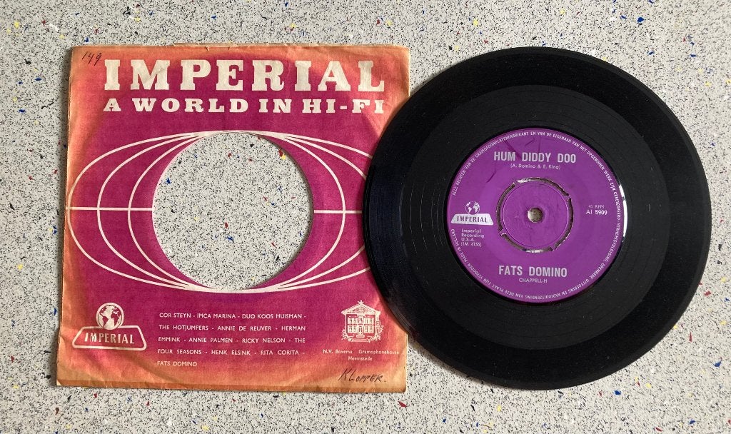 Jukebox Single Hum Diddy Doo - Fats Domino, Verzenden, 7 inch, Zo goed als nieuw, Pop
