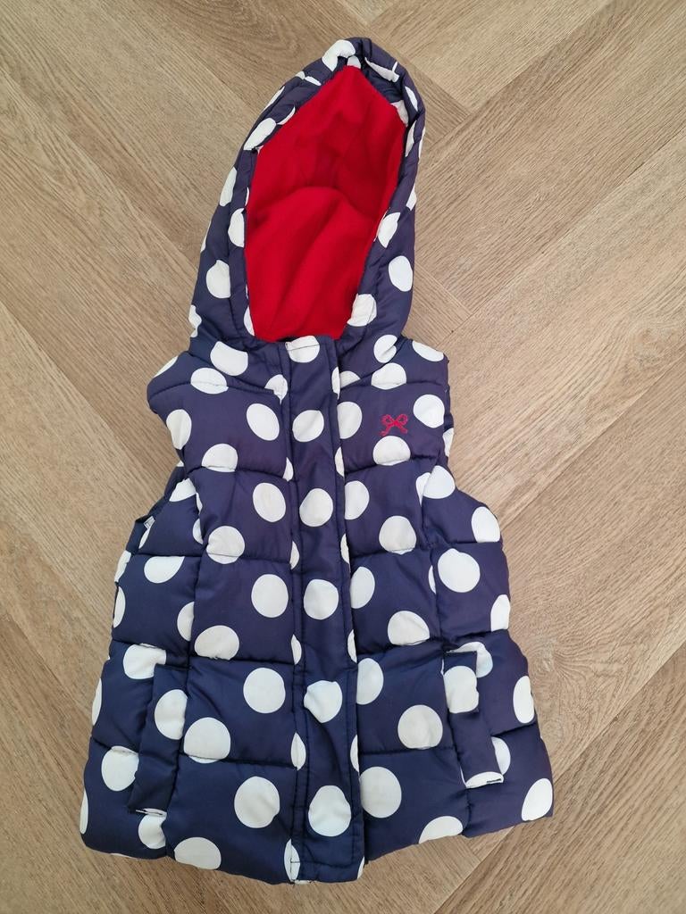 Leuke warme bodywarmer met capuchon voor meisjes, Kinderen en Baby's, Kinderkleding | Maat 98, Ophalen of Verzenden, Zo goed als nieuw