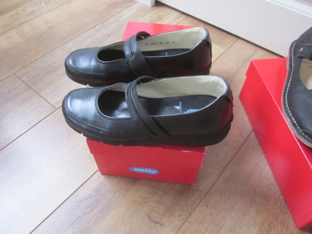 Wolky zwarte Ballerina schoenen maat 39, Wolky, Zwart, Gedragen, Ballerina's
