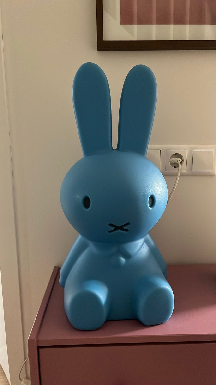 Nijntje lamp 50cm - Blauw -, Overige merken, Gebruikt, Kunststof, Ophalen