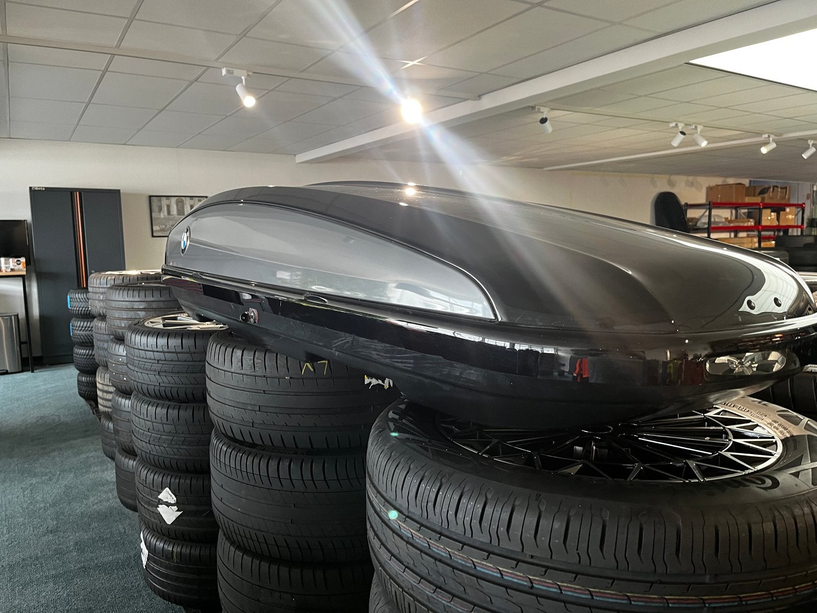BMW Originele Dakkoffer Skikoffer 320 Liter - Zo goed als ni, Auto diversen, Ophalen, BMW Postbus Amsterdam, Zo goed als nieuw