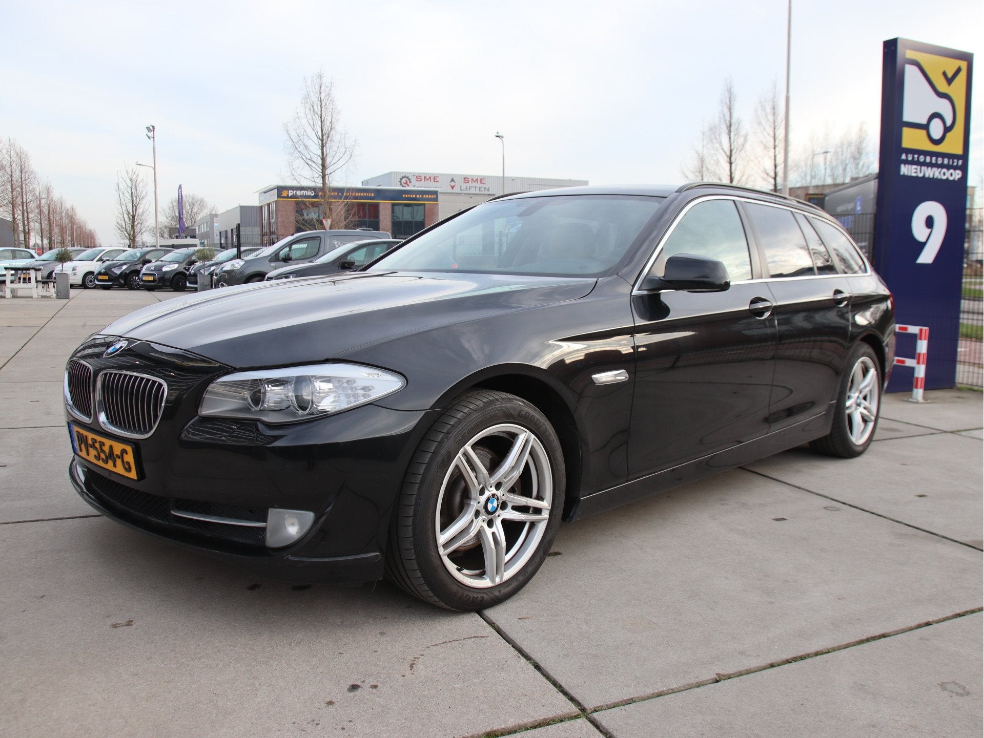 BMW 5 Serie Touring 520d High Executive Leder, Stoel verwarm, Auto's, Automaat, Euro 5, Achterwielaandrijving, 2000 kg