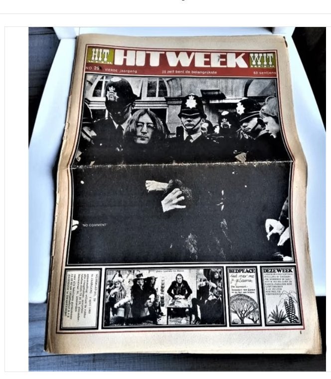 hitweek nr.29 *1969* -John lennon cover, Ophalen of Verzenden, Gelezen, Muziek, Film of Tv