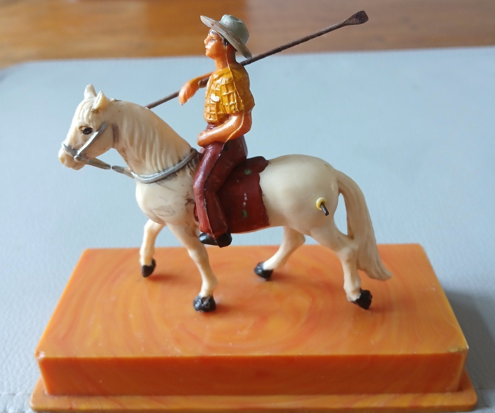 Vintage cowboy op paard., Verzamelen, Poppetjes en Figuurtjes, Ophalen of Verzenden, Gebruikt