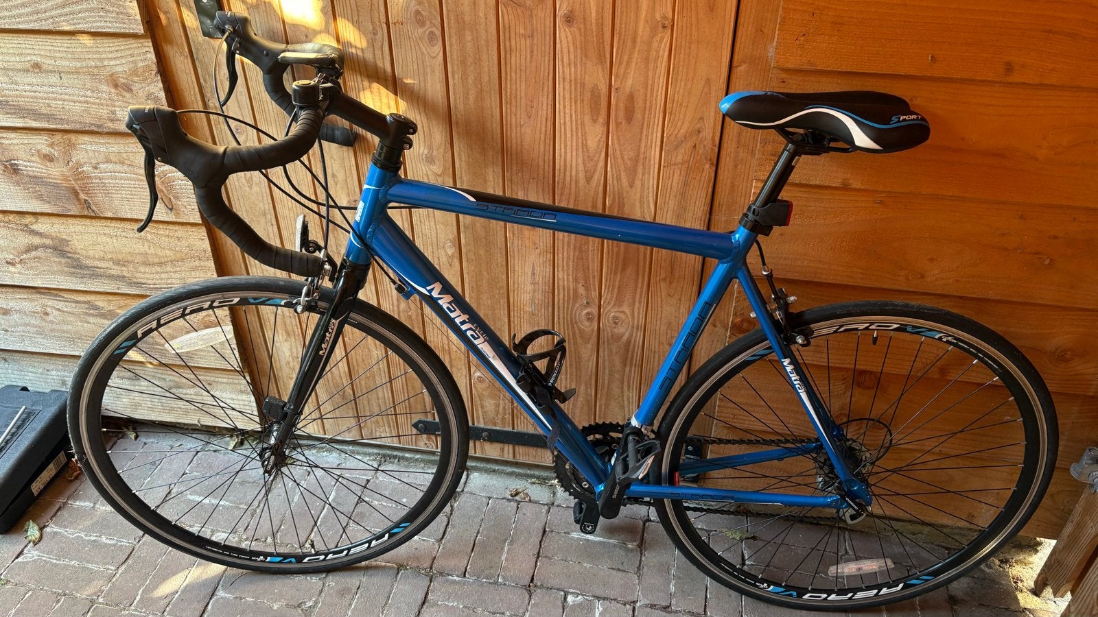 Matra racefiets, blauw, Shimano afgemonteerd, 28 inch, Gebruikt, Aluminium, 15 tot 20 versnellingen