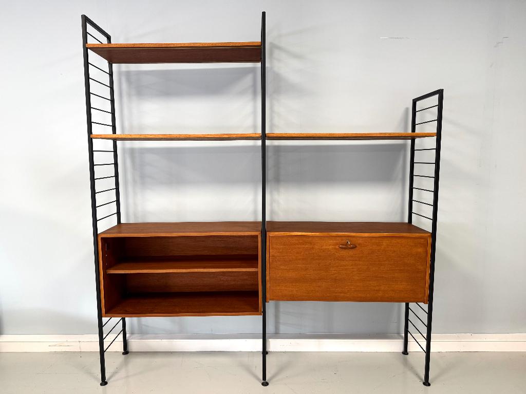 Vintage wandmeubel "Ladderax" SALE, Verzenden, Teakhout, Zo goed als nieuw, Minder dan 100 cm