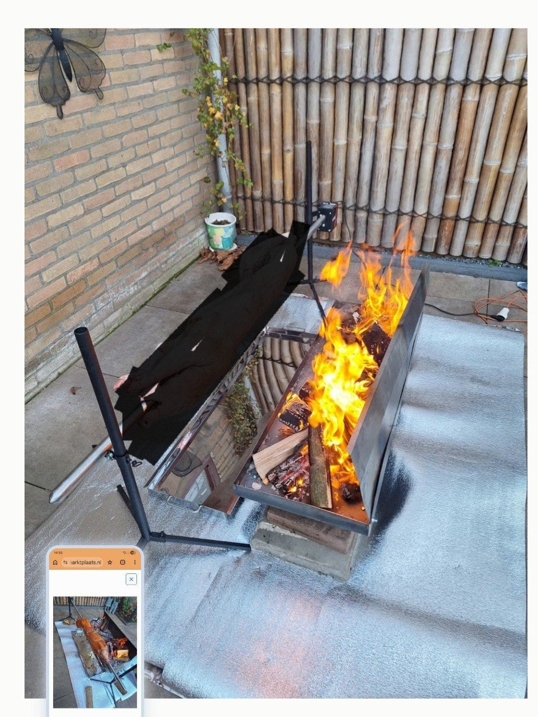 Speenvarken spit/draaiende mechanisme grill, Ophalen of Verzenden