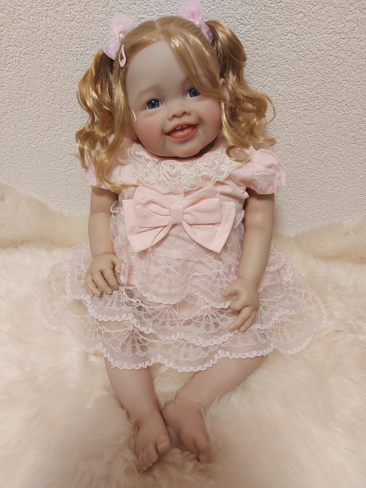 Prachtige Reborn Baby, Ophalen of Verzenden, Zo goed als nieuw, Babypop