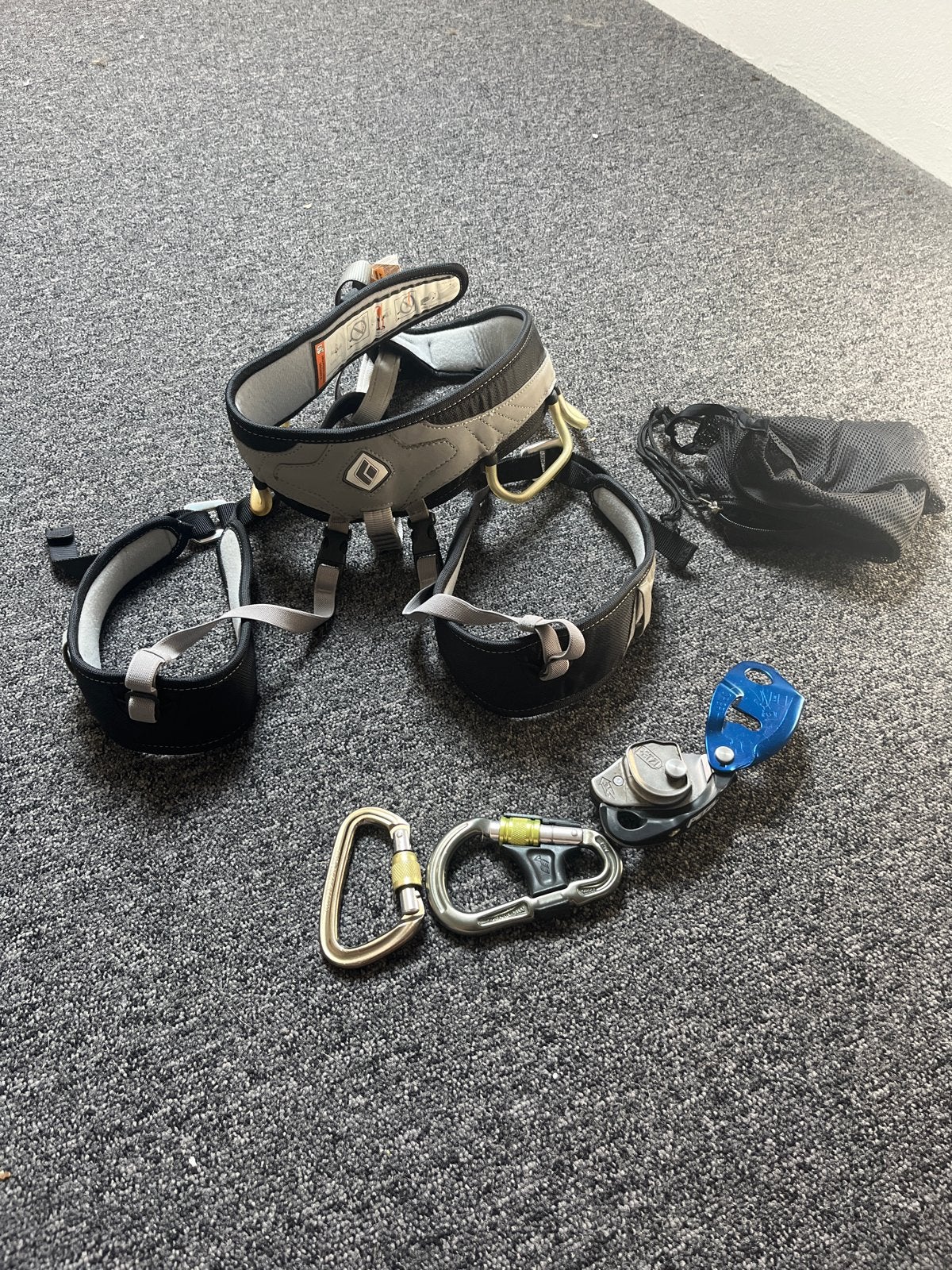 Black Diamond Klimgordel, Petzl Grigri & Karabiners, Ophalen, Gebruikt, Klimsport-accessoire