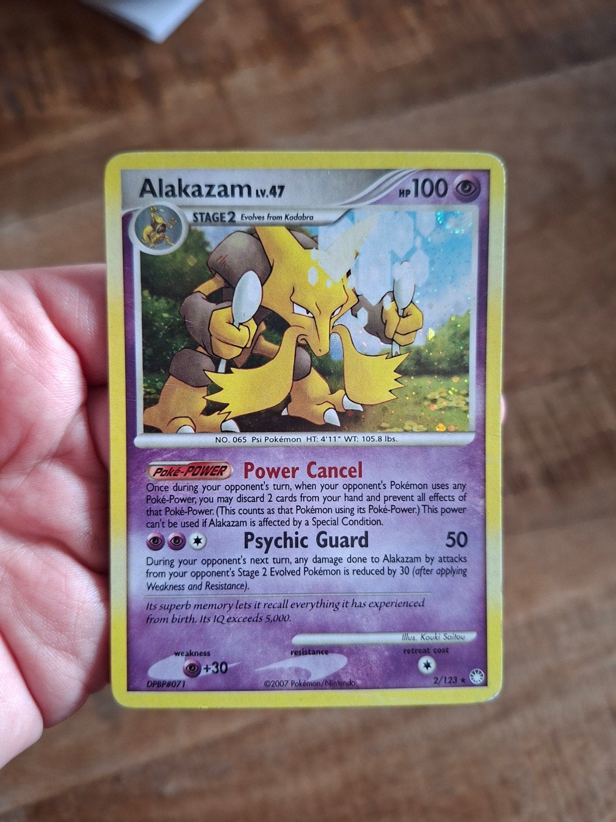 Alakazam lv.47 holo - Mysterious mountains, Hobby en Vrije tijd, Verzamelkaartspellen | Pokémon, Ophalen of Verzenden, Zo goed als nieuw