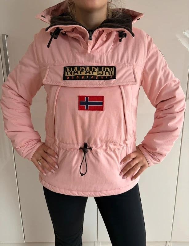 Napapijri Skidoo skijas lichtroze winterjas anorak, Ophalen of Verzenden, Zo goed als nieuw, Jack, Maat 36 (S)