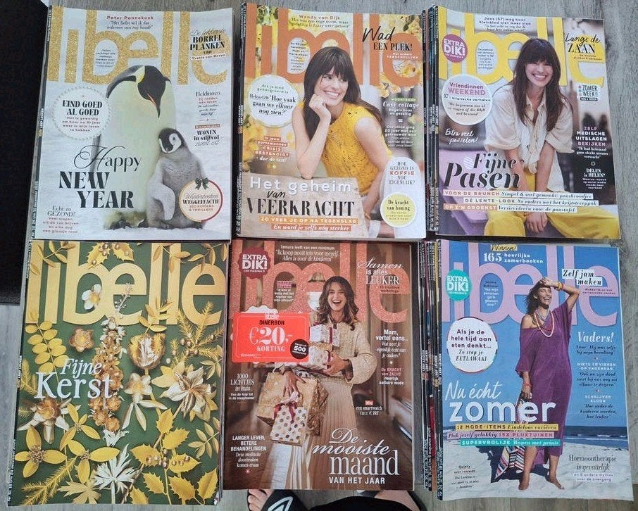 54 Libelle tijdschriften uit 2025, Ophalen, Gelezen, Damesbladen