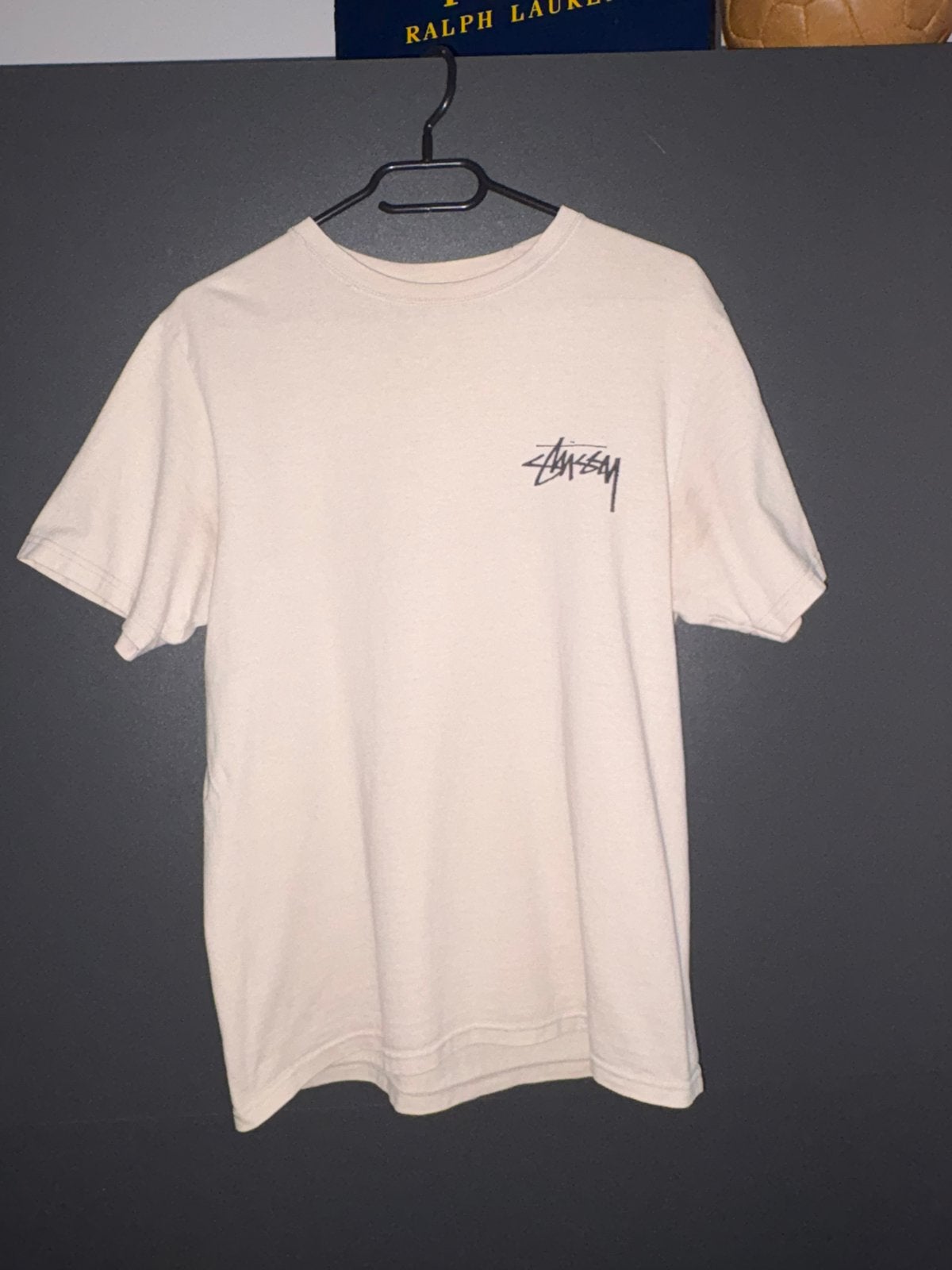 Stussy t-shirt, Ophalen of Verzenden, Gedragen, Maat 46 (S) of kleiner, Beige