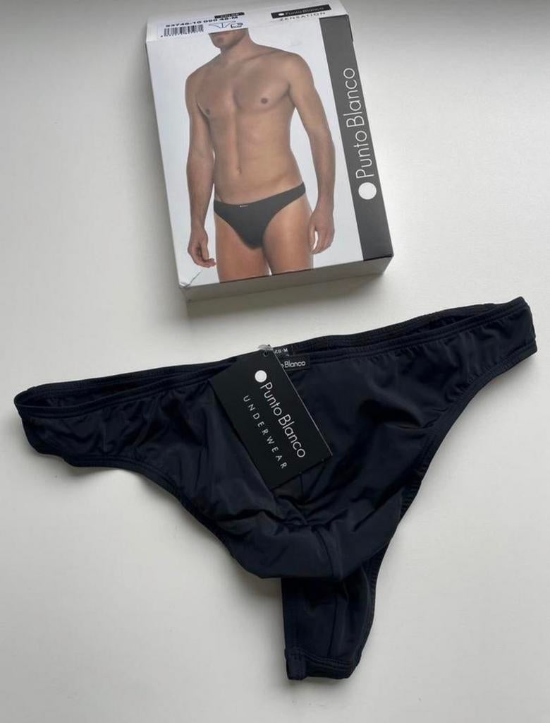 Punto Blanco Polyamide Thong Nieuw, Kleding | Heren, Ondergoed, Verzenden, Zwart, Slip