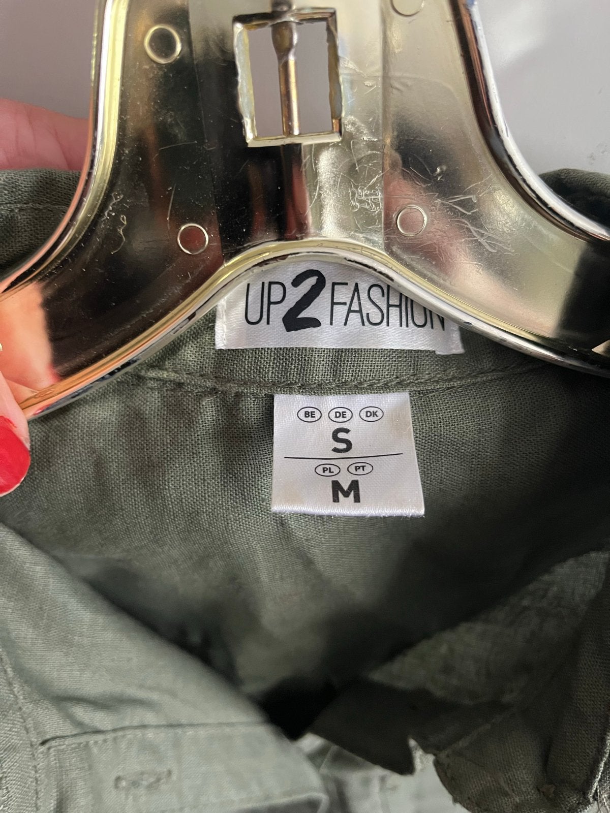UP2FASHION Groene Blouse Maat S/M, Kleding | Dames, Ophalen of Verzenden, Zo goed als nieuw, Maat 36 (S), Groen