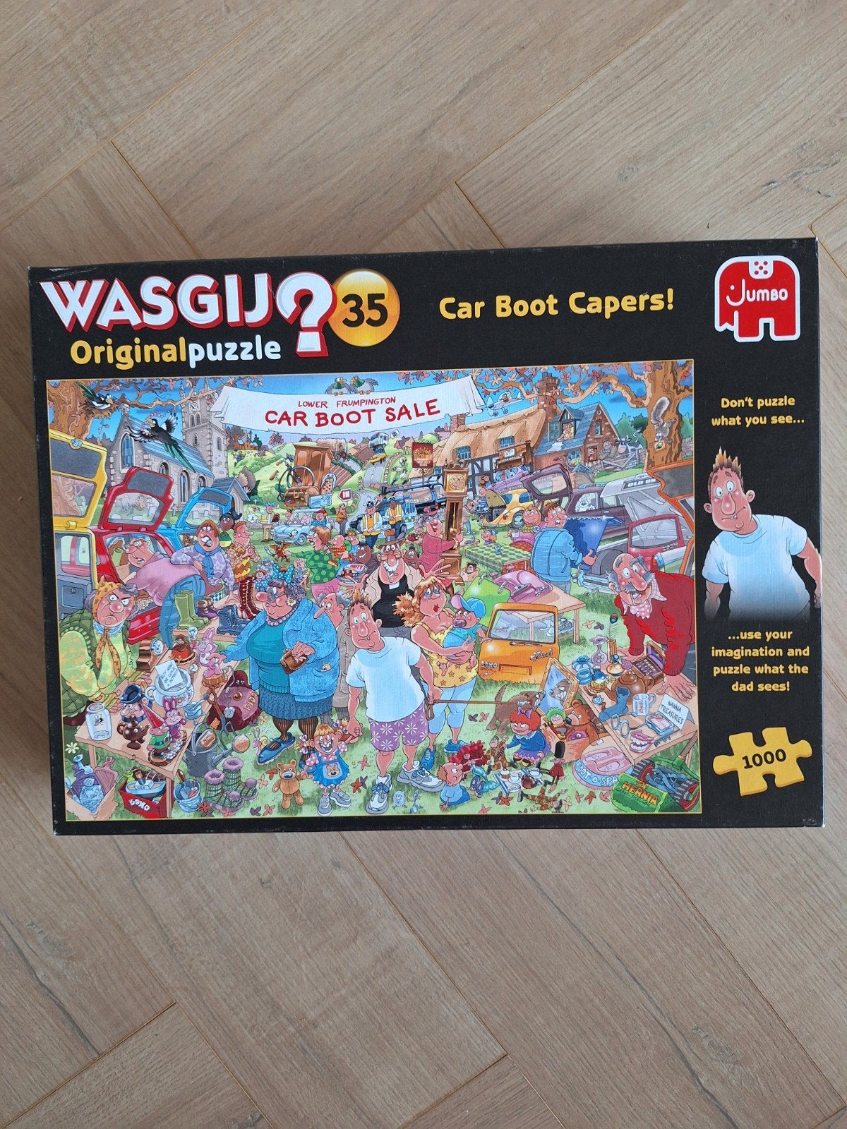 Wasgij Original 35: Car Boot Capers! (kofferbakmarkt)1000 st, Ophalen, 500 t/m 1500 stukjes, Gebruikt, Legpuzzel