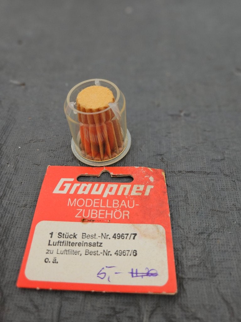 Vintage luchtfilter Graupn. 1/8, Nieuw, Ophalen of Verzenden, Onderdeel, Nitro